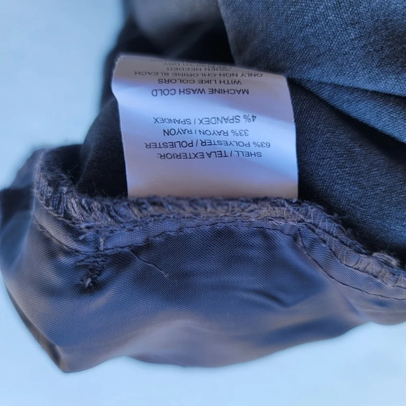 Sag Harbor Womens Dress Pants Size 6 Gray Stretch Flat Front Elastic Waist Back - Picture 7 of 9